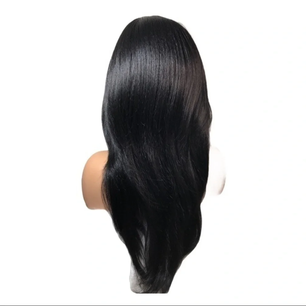 Side/Middle Part Human Hair Blend Soft Swi…